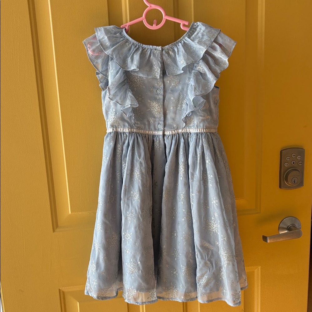 Disney x Janie and Jack Blue Gray Elsa Dress - Picture 7 of 8
